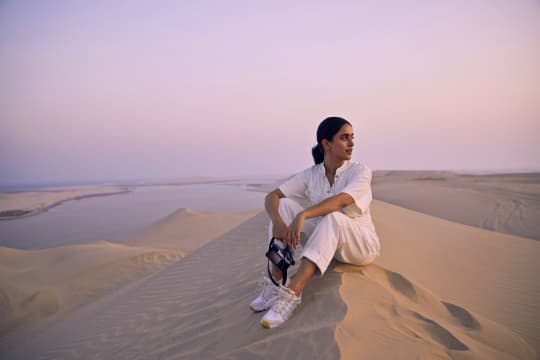 Sibuk Syuting, Sanya Malhotra Bahagia Bisa Liburan Ke Doha
