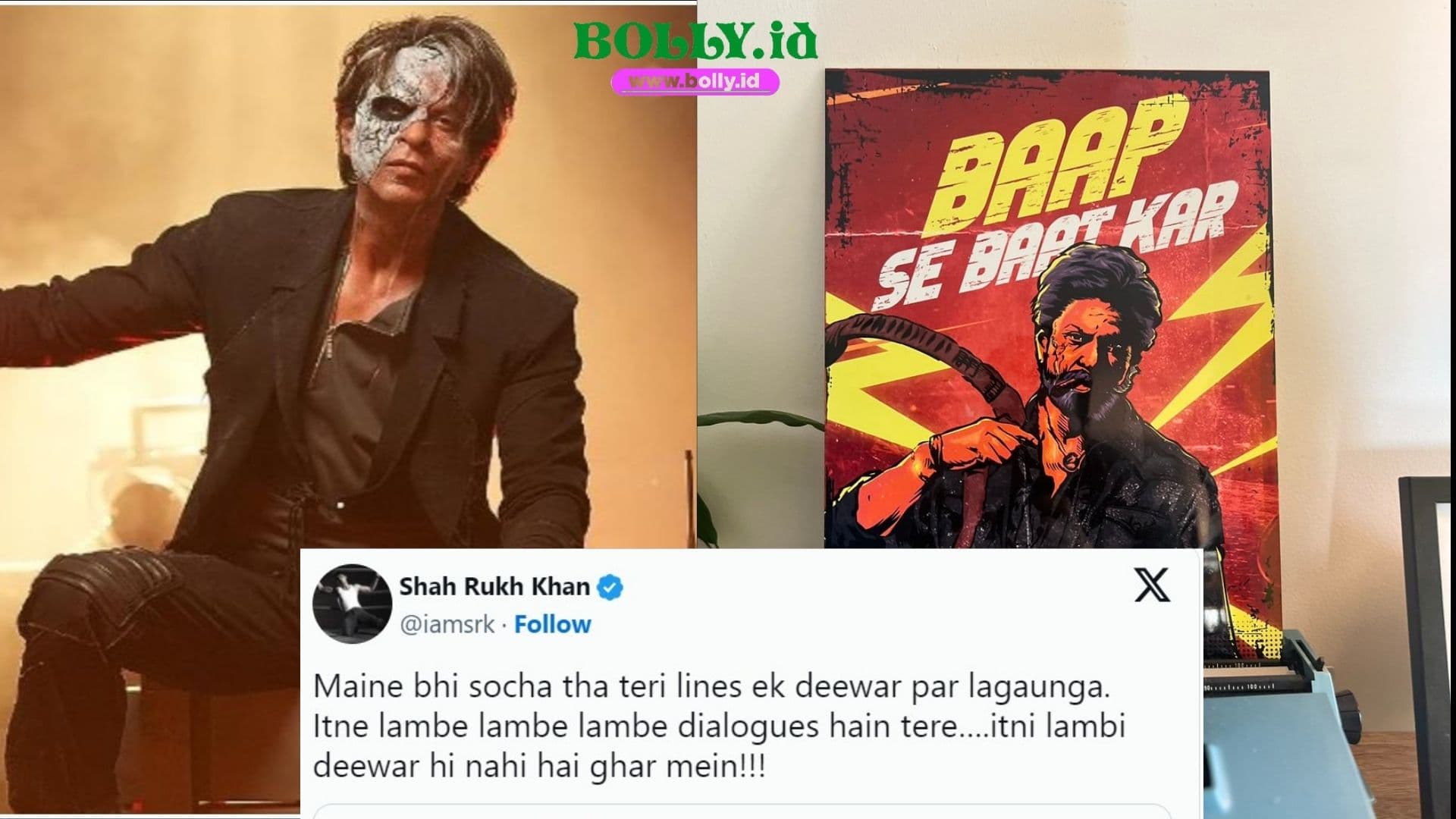 Shah Rukh Khan Ingin Hiasi Dinding Rumahnya dengan Poster Dialog Jawan
