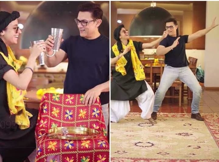 Viral, Aamir Khan Rayakan Baisakhi Bareng Influencer
