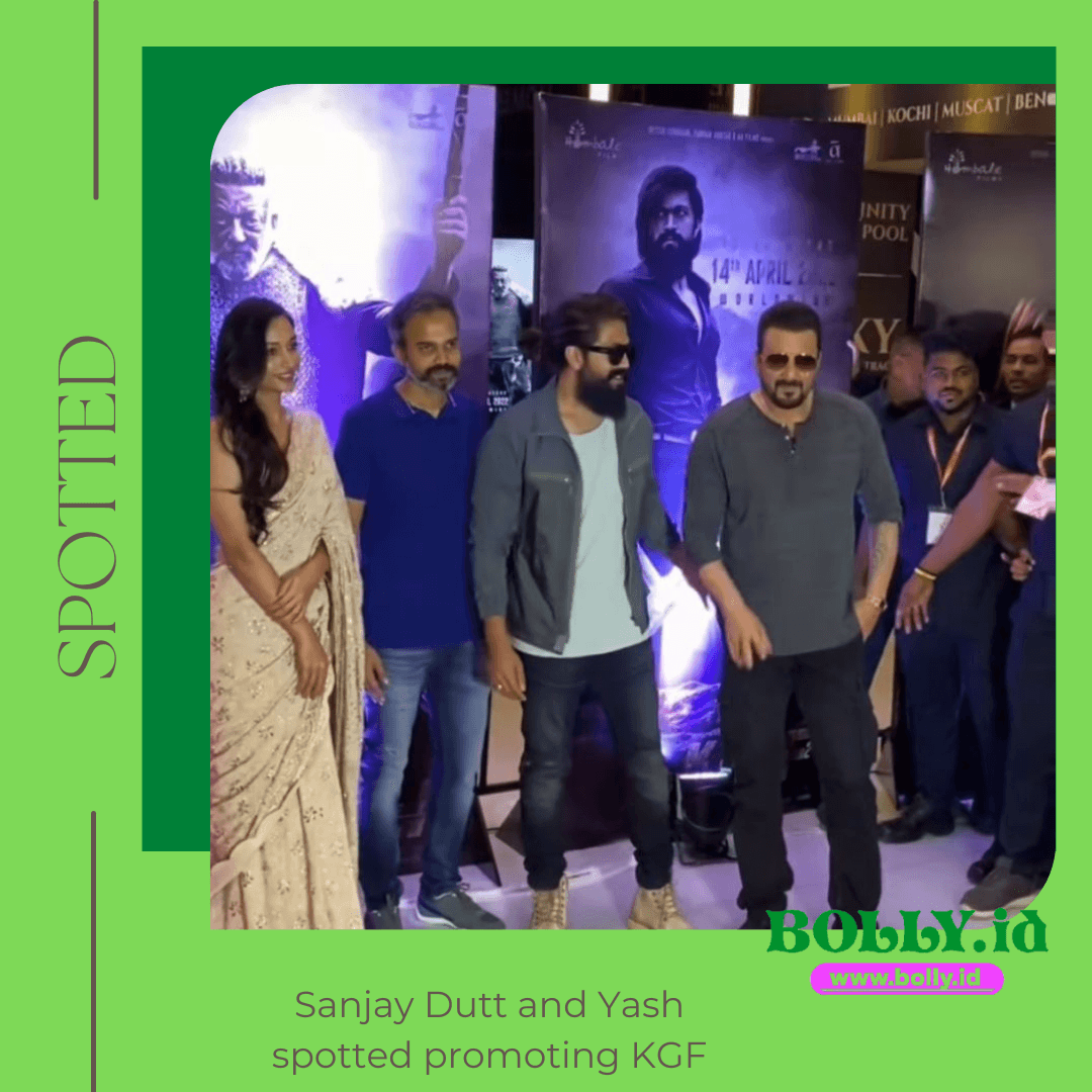Sanjay Dutt and Yash spotted promoting KGF 2