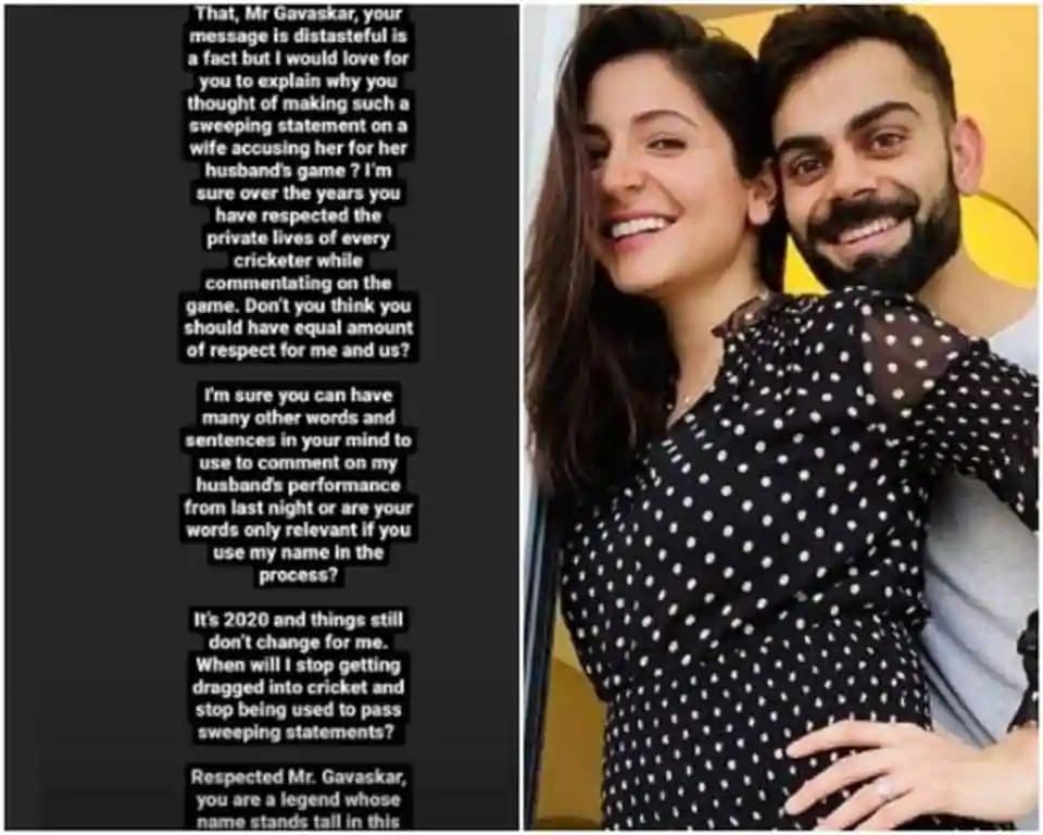 Anushka Sharma Balas Komentar Keji Sunil Gavakar