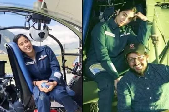 Terbangkan Helicopter, Janhvi Kapoor Sempat Ingin Jadi Pilot